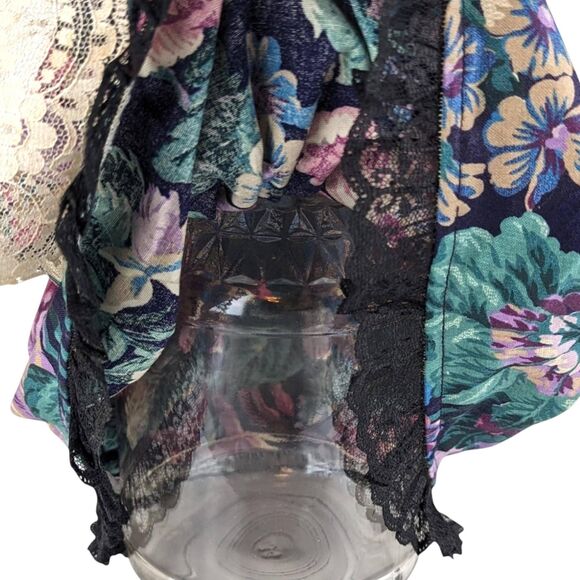 Vintage Fabric Pig Jar: Handmade Folk Art Whimsical Decor - Picture 6 of 8